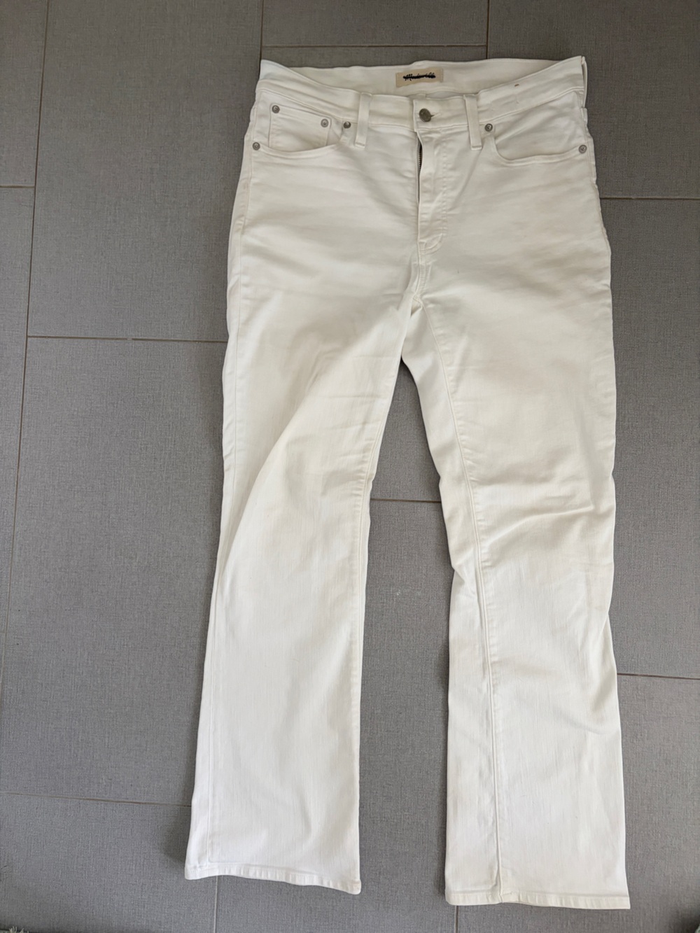 Madewell White High-Rise Jeans